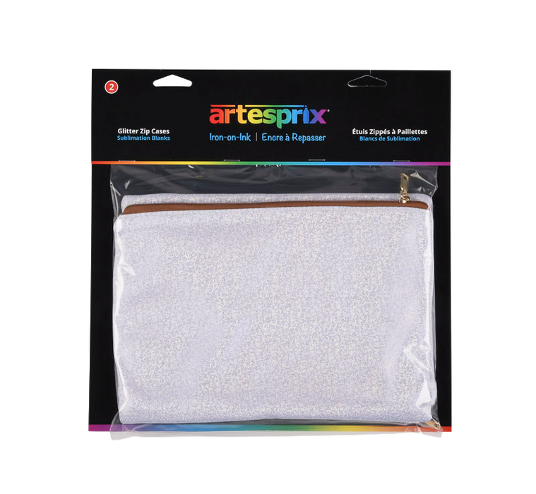 Glitter Zip Case 2ct