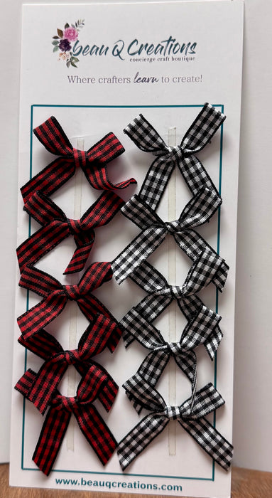 Gingham bows