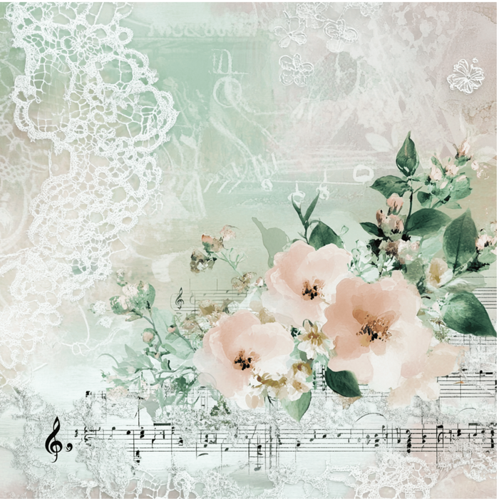Victorian Lace Cardstock beau q Creations