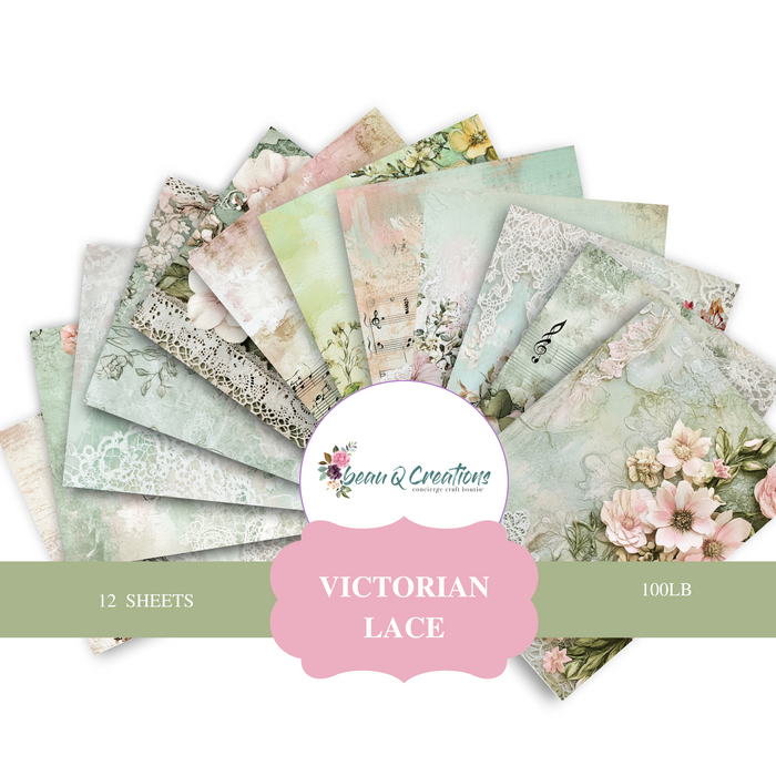Victorian Lace Cardstock beau q Creations