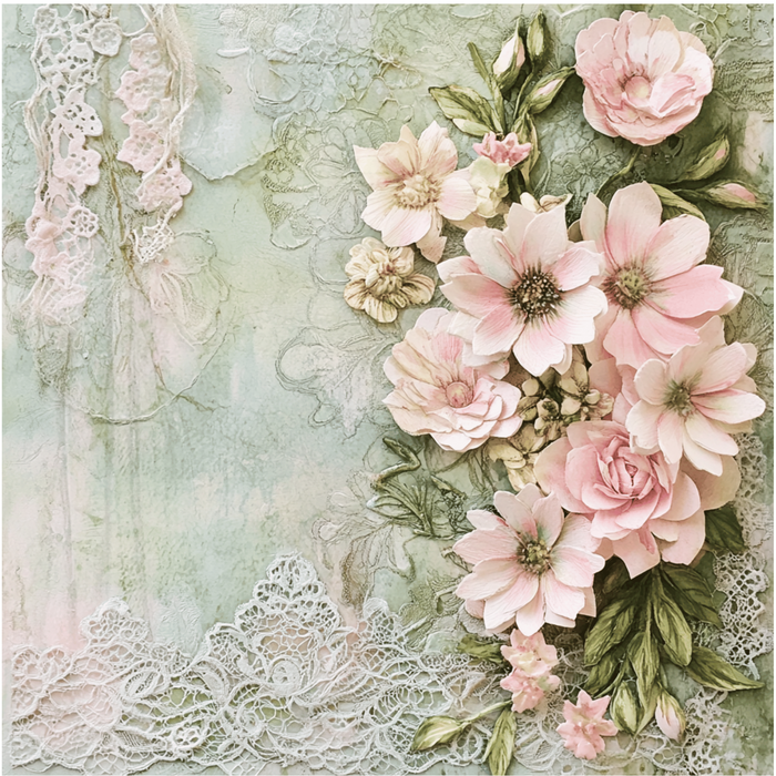 Victorian Lace Cardstock beau q Creations
