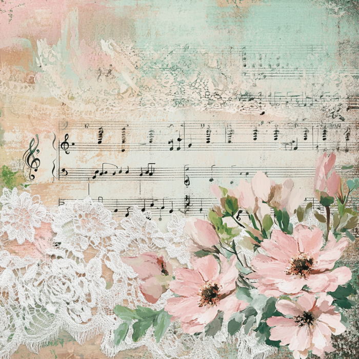Victorian Lace Cardstock beau q Creations