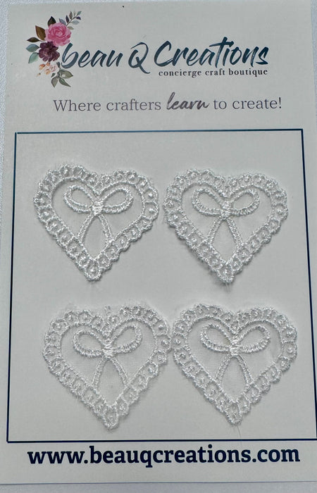 Heart doilies embellishment