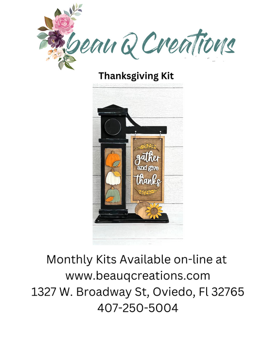 Interchangeable Monthly Sign kit