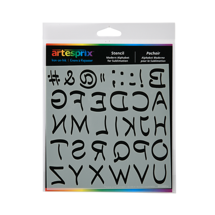 Sublimation Stencil - Modern Alphabet