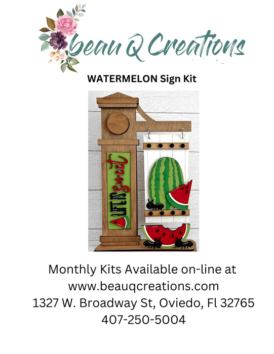 Interchangeable Monthly Sign kit