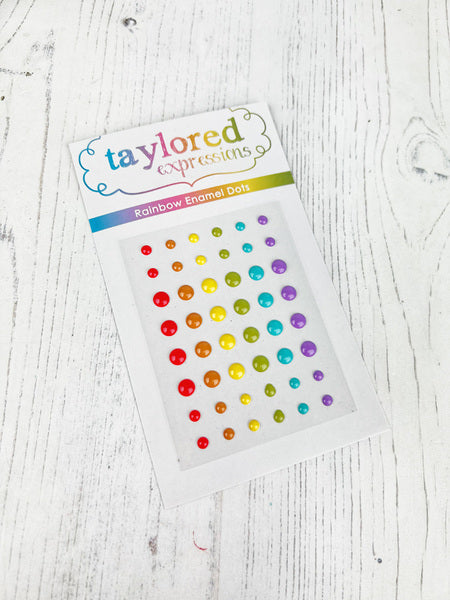 Rainbow Enamel Dots