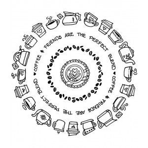 Simple Circles - Coffee Clear Set