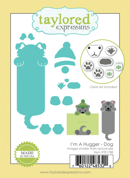 I'm a Hugger - Dog Die & Clear Stamp Combo