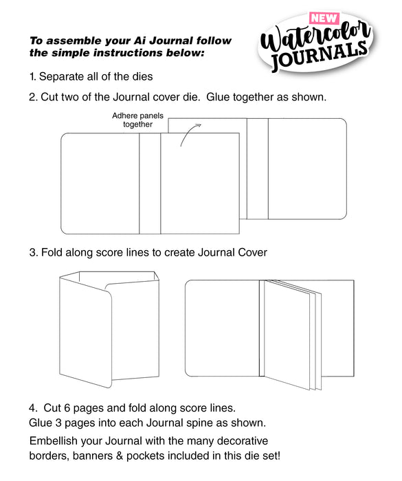 Mini album/Journal Template Die Set