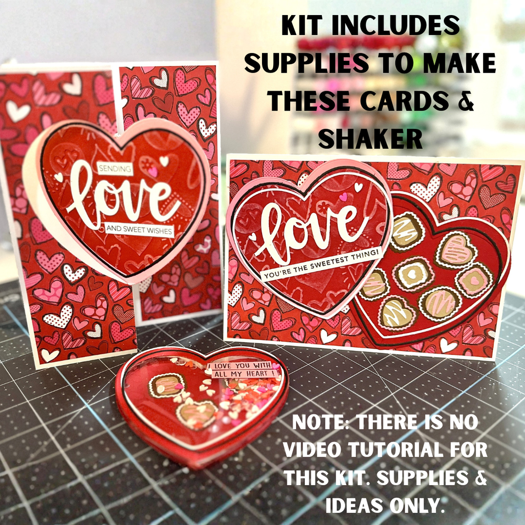 Sweet as Chocolate Valentine Card Kit beau Q Creations