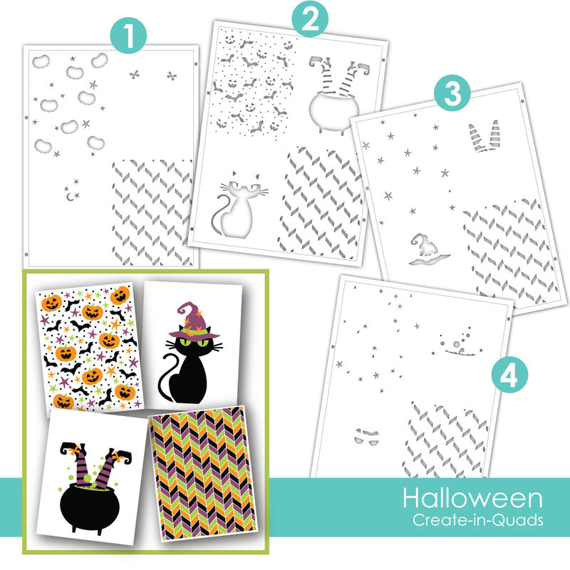 halloween Create-In-Quads Layering Stencil