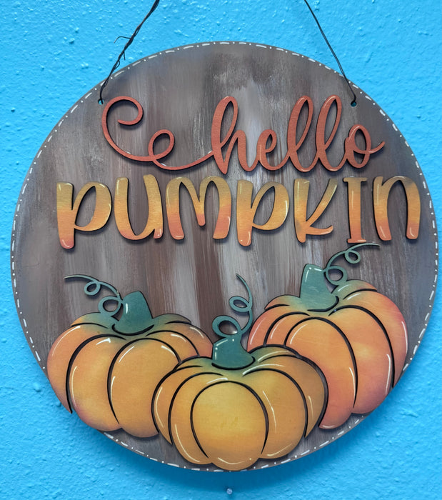 door sign ONLINE CLASS