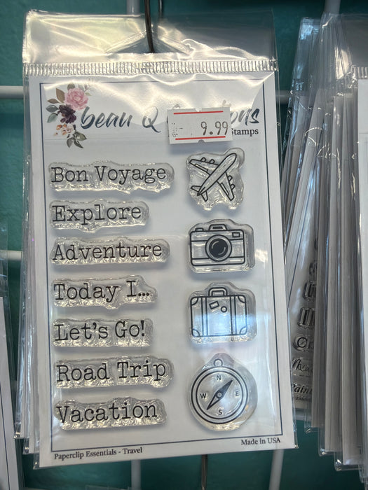 Paperclip Essentials - Travel - Photopolymer Stamp Set