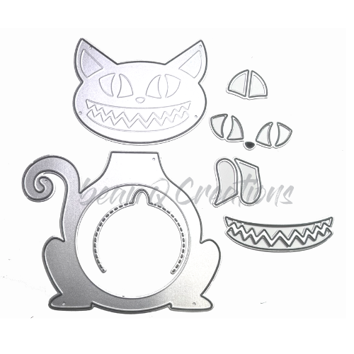 Black Cat Candy Bauble Die Cut Set - beau Q Creations