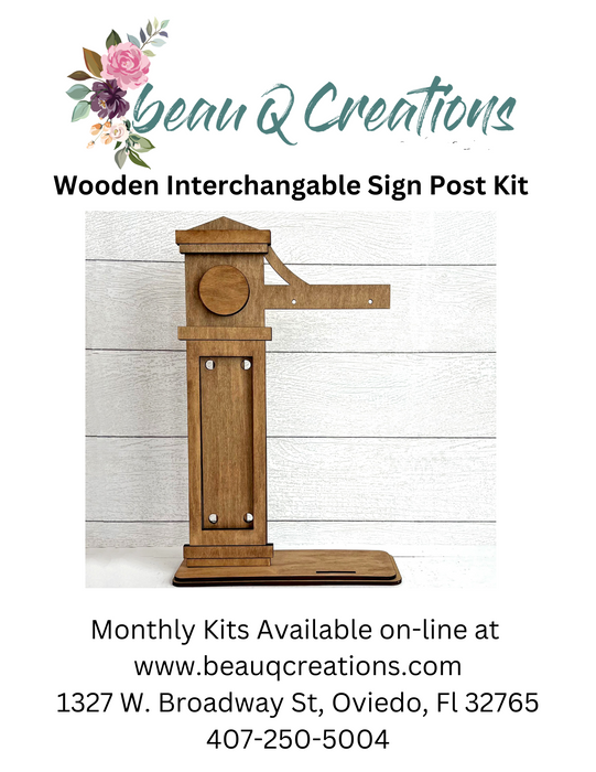 Interchangeable Monthly Sign kit