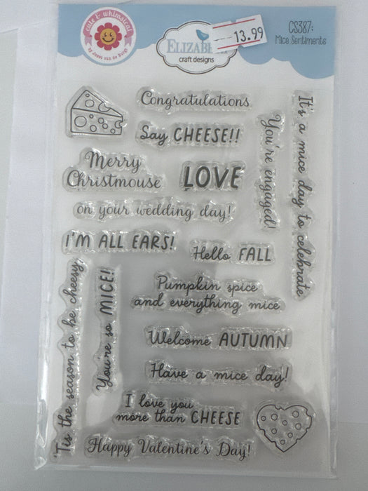 Mice sentiments stamp