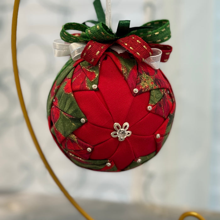 No Sew Folded Fabric Star Ornament