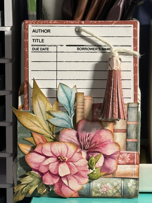 Library Pocket Die by beau Q Creations