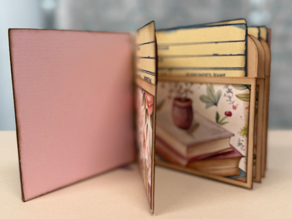 Library Pocket Die by beau Q Creations