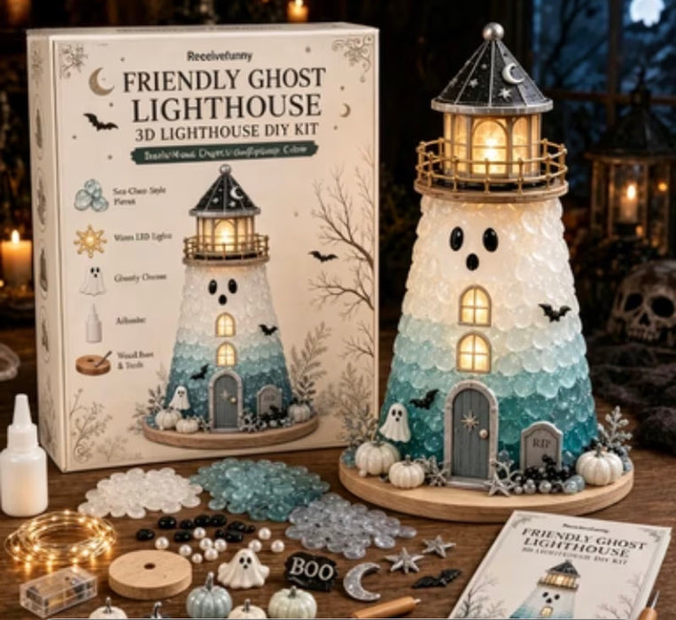 Halloween Coastal Sea Glass Lighthouse Class September 25, 2026 6-8pm
