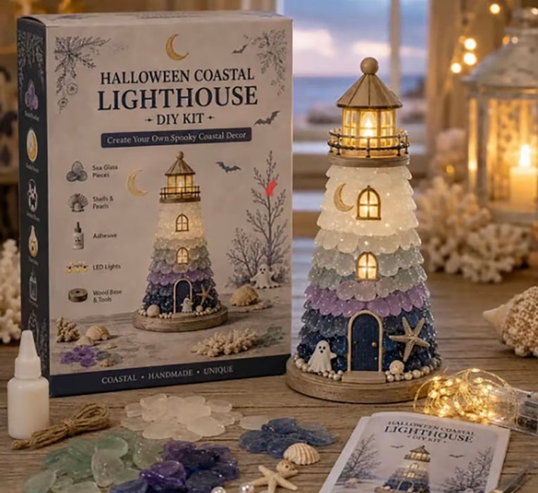 Halloween Coastal Sea Glass Lighthouse Class September 25, 2026 6-8pm