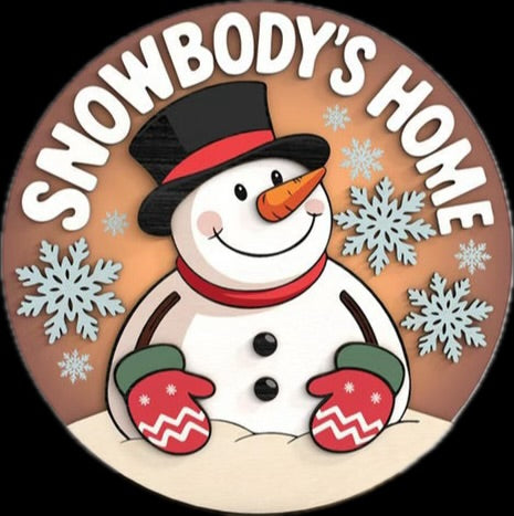 Winter Holiday Door Sign Kits