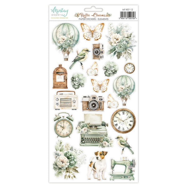 Rustic Charms Paper Stickers- Elements