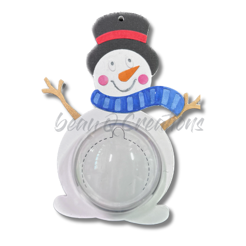 Snowman Candy Bauble Die Cut Set - beau Q Creations