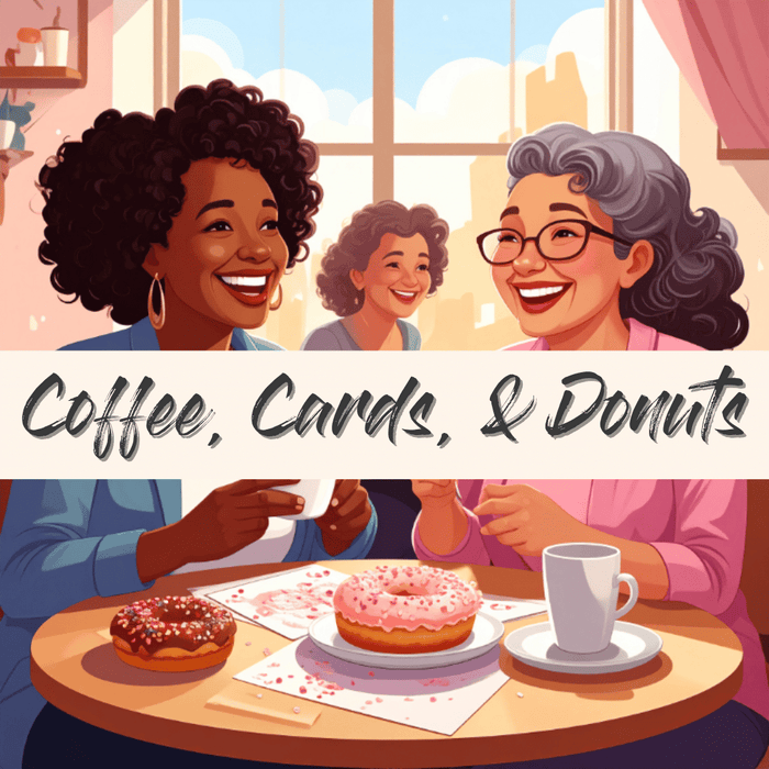 Coffee Cards & Donuts - A Creative Saturday Social