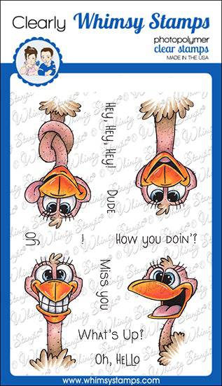 Hey Ostrich clear stamps