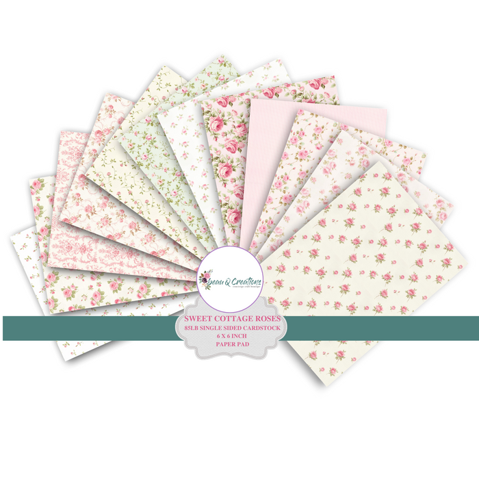 Sweet cottage Rose Collection 6x6 paper