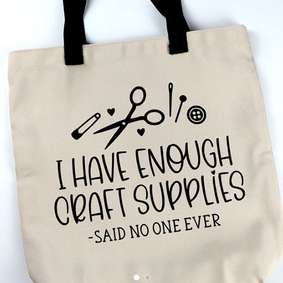 Cricut Heat Transfer Vinyl Class - Tote Bag