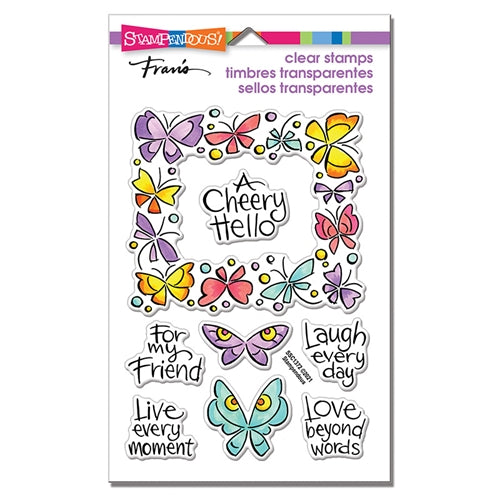 Winged Frame Perfectly Clear Stamps