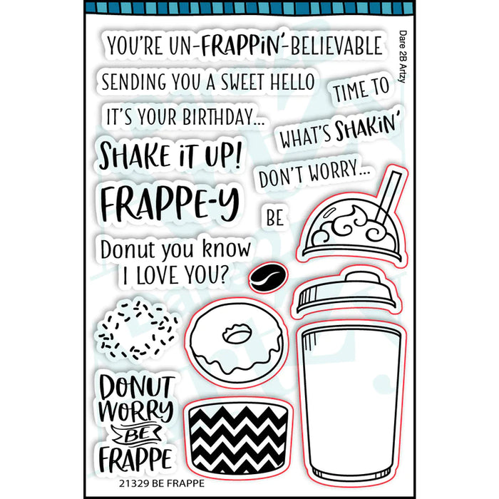 Be Frappe Stamp Set & die bundle