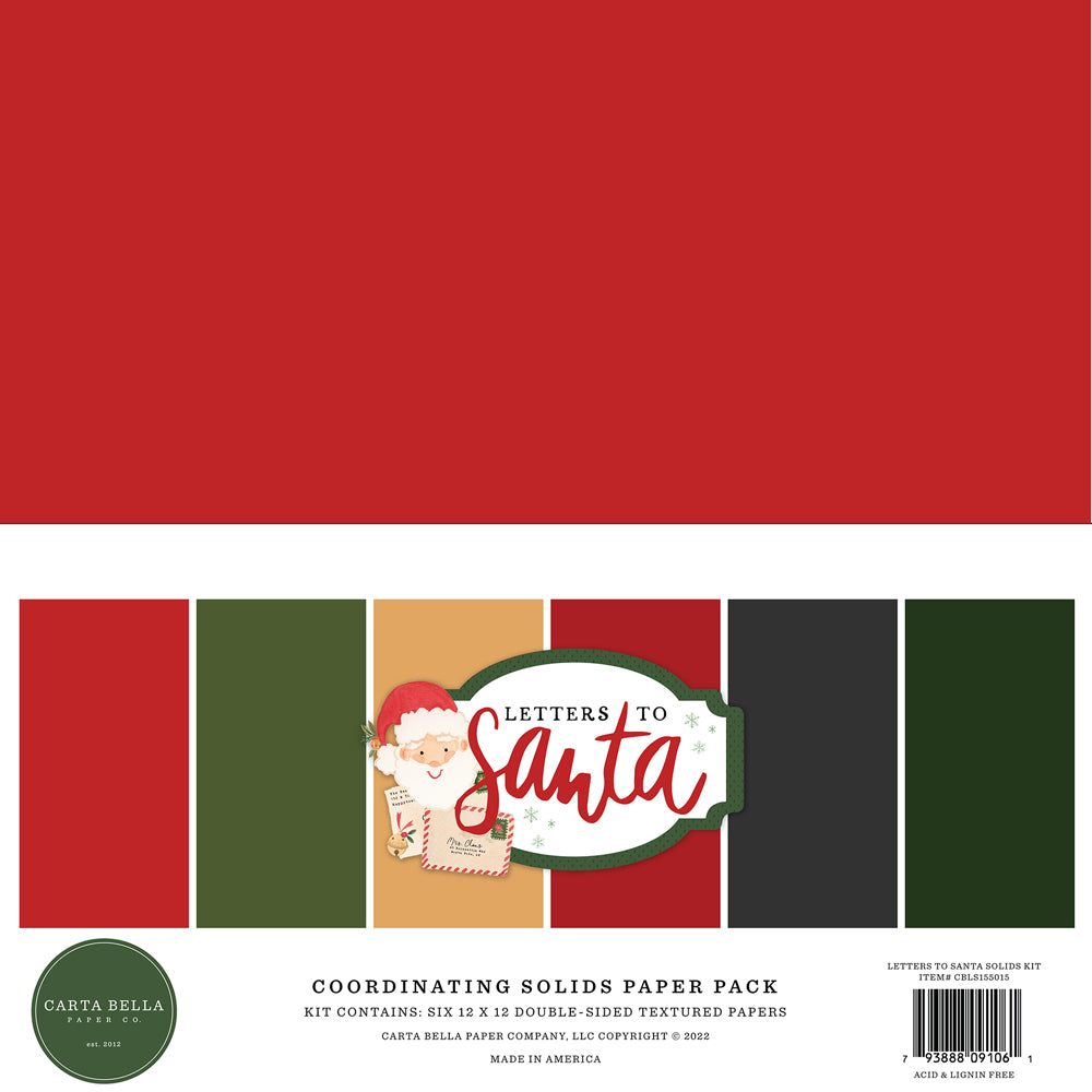 Letters to Santa Solids Paper Pack