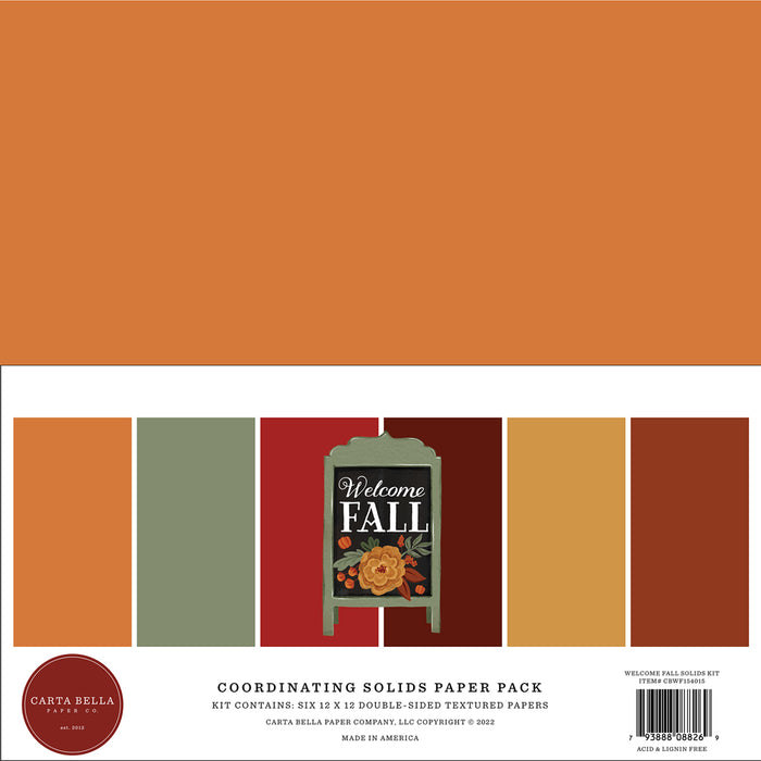 Welcome Fall Solids Paper Pack