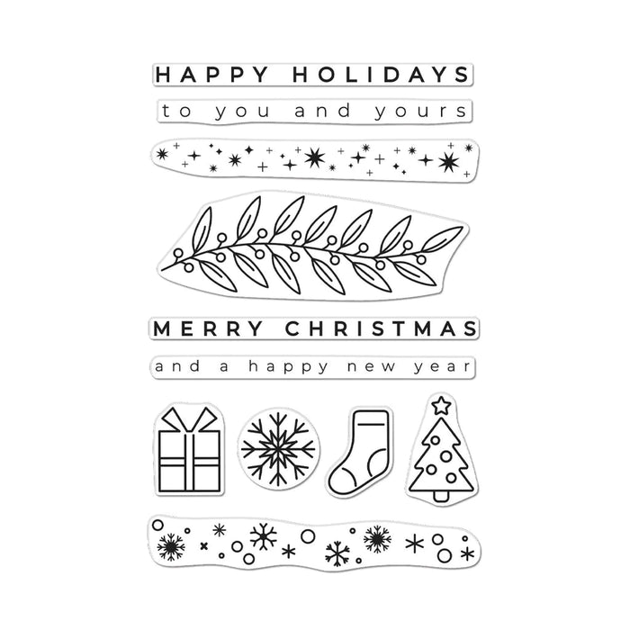 Holiday Borders and Icons Stamps