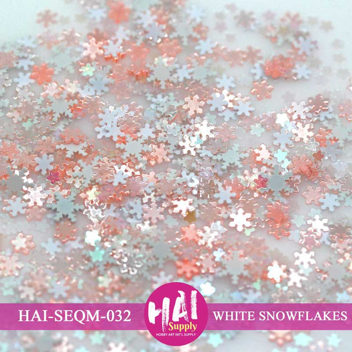 White Snowflakes Shaker Mix