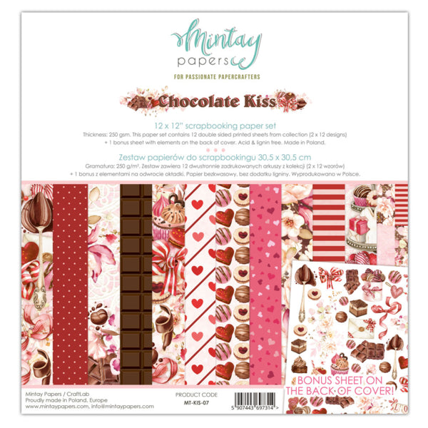 Chocolate Kiss 12x12 Mintay Collection pack