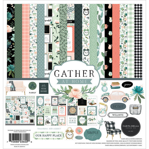 Carta Bella Paper Gather At Home Collection 12x12 Collection Kit