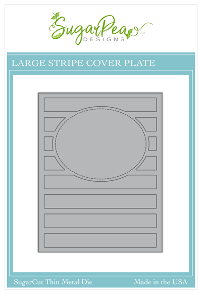 Large Striped Cover Plate Die
