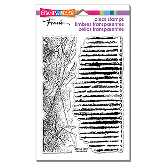 Crumbled Borders Perfectly Clear Stamps Set