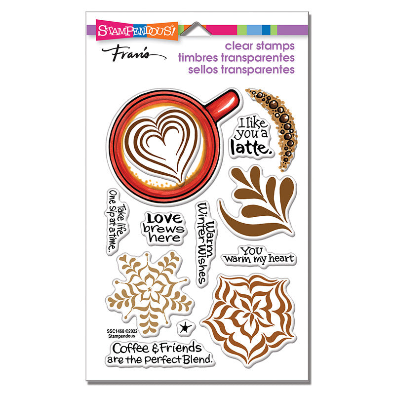 Latte Art Clear Stamp