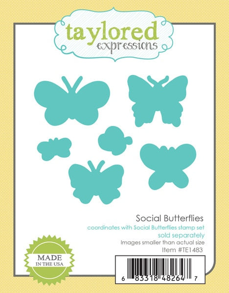 Social Butterflies stamp & Die Combo